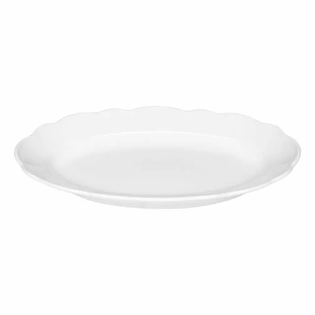 Artis Marie Christine assiette ovale 30x19cm à aile blanche