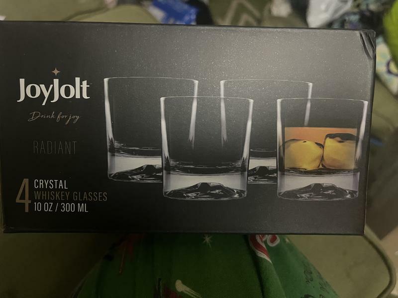 JoyJolt Radiant verres whisky 30 cl lot 4