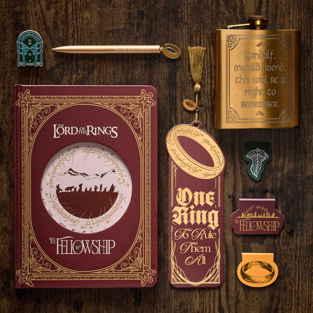 Seigneur Anneaux Gandalf flasque métal dorée 20 cl