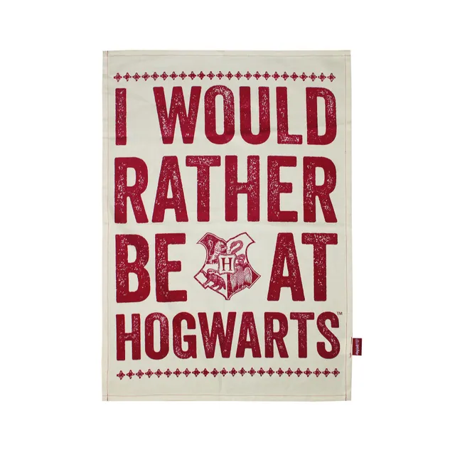 Harry Potter torchon coton recyclé Hogwarts 65 cm