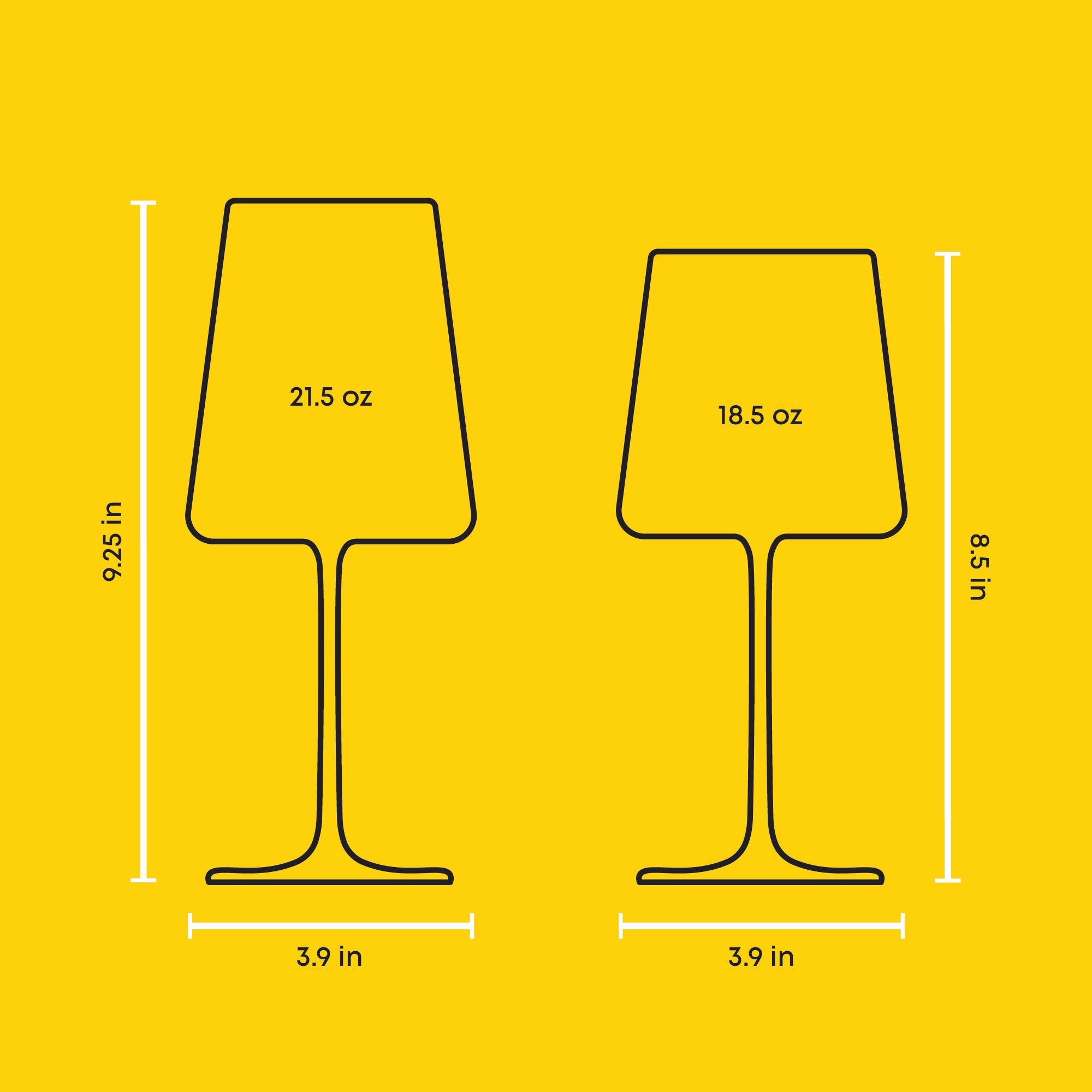 JoyJolt Aura verres à vin lot de 8 rouge blanc cristal