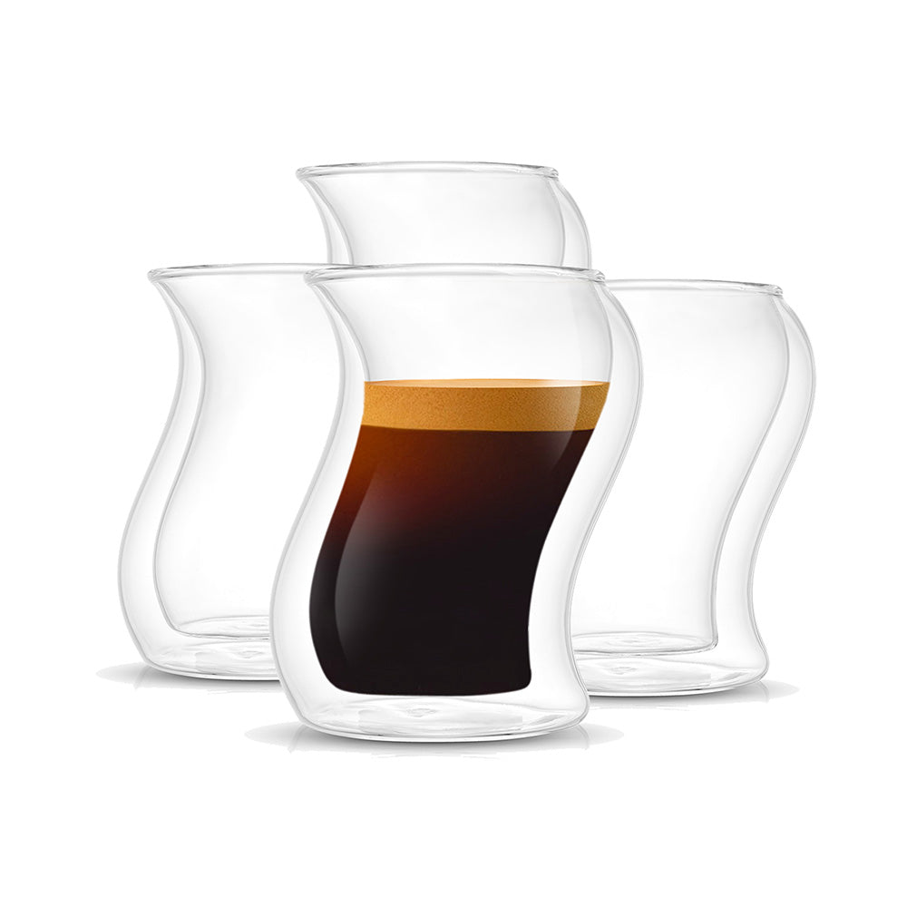 JoyJolt Pivot tasse espresso double paroi lot 2 6 cl