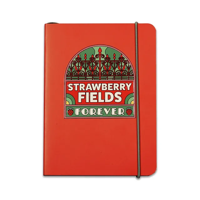 The Beatles Strawberry Fields carnet A6 rouge
