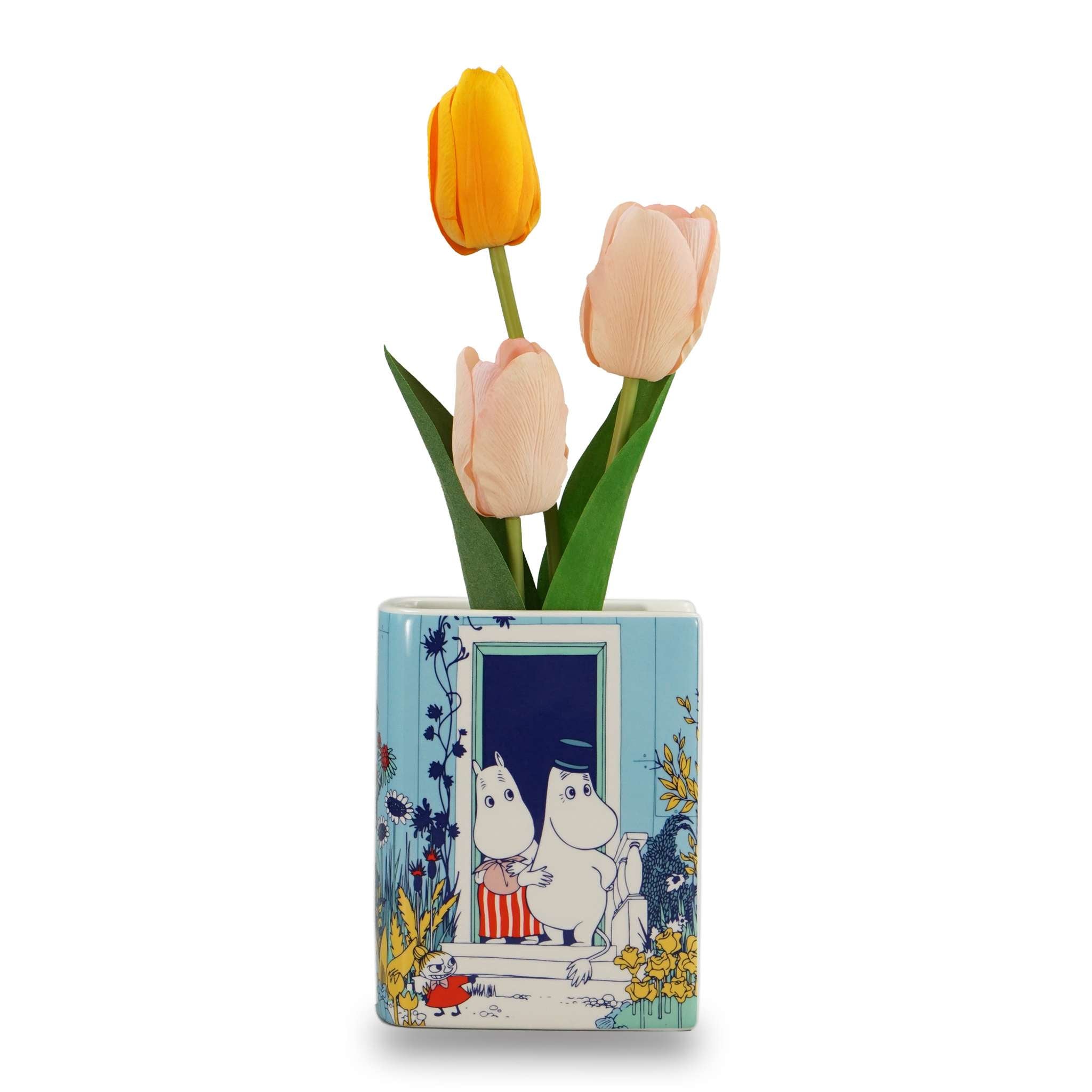 Moomin Riviera vase livre céramique 14 cm bleu