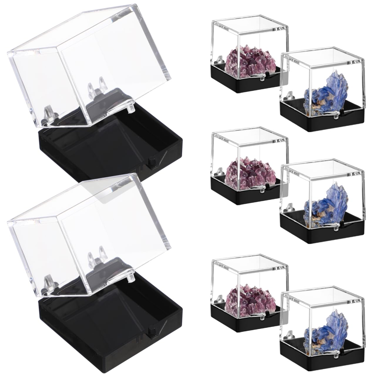 Alipis Boîtes Rangement Transparentes 3,5cm Lot 12