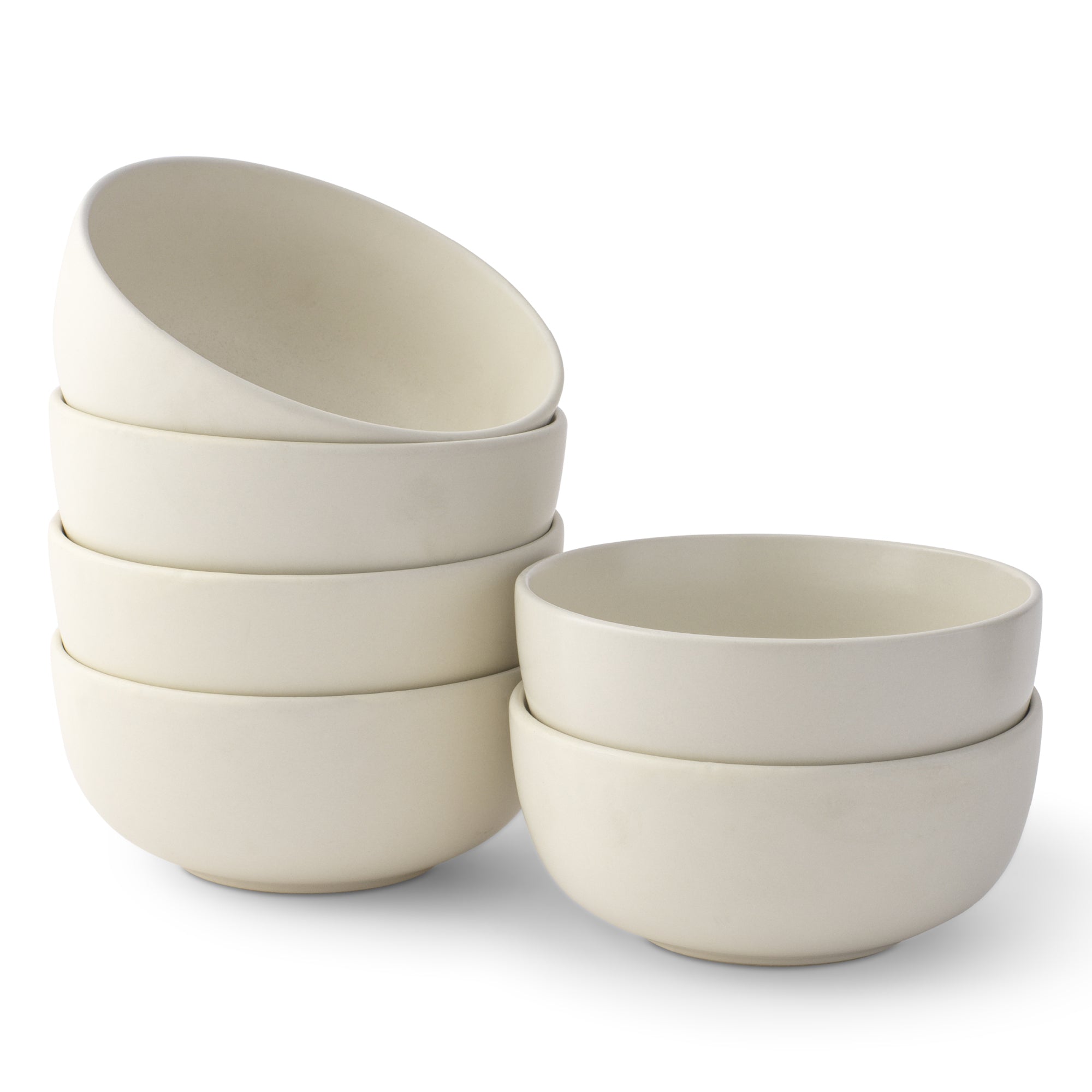JoyJolt Mesa bols à soupe grès lot de 6 mat 68 cl