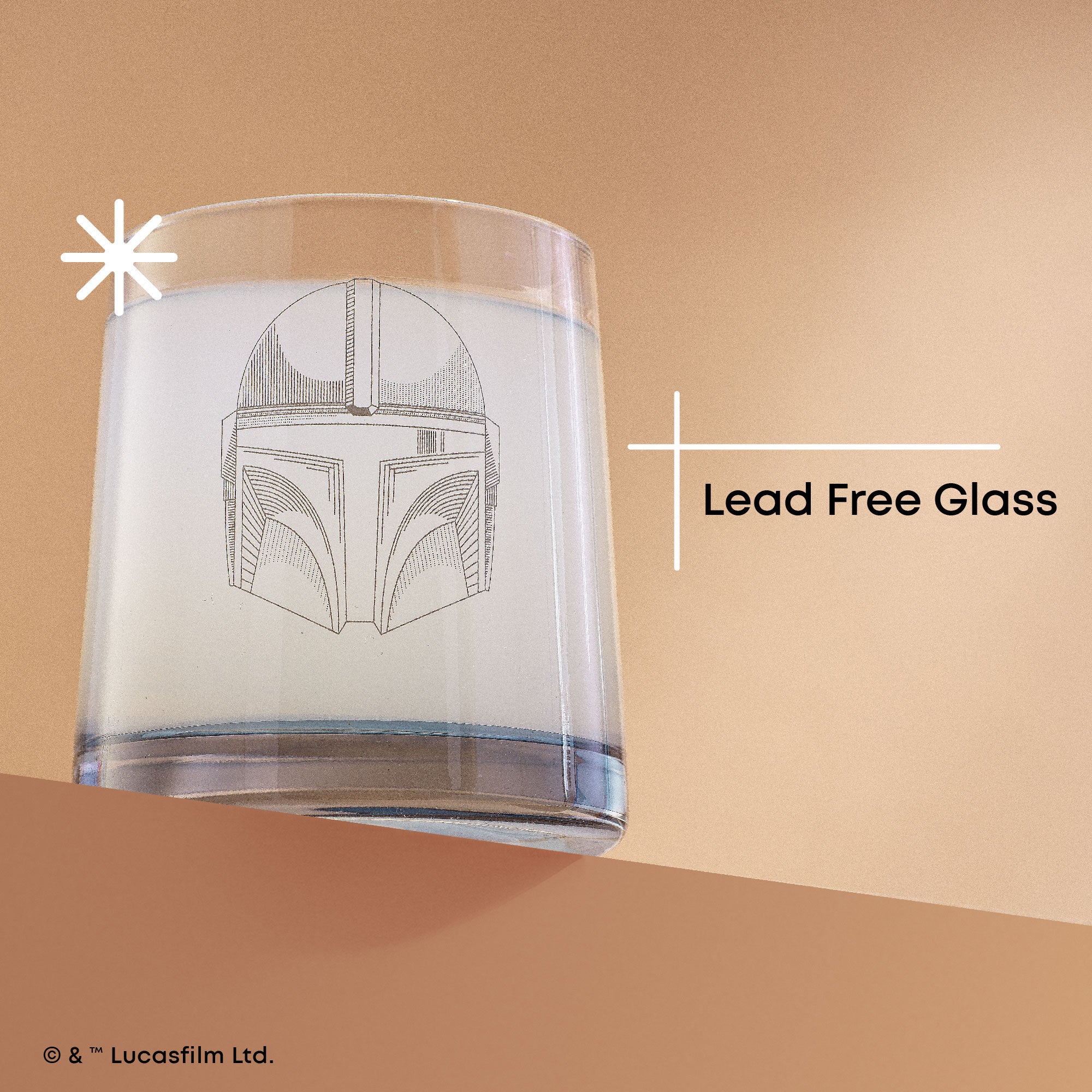 Star Wars Mandalorian verre à whisky 30 cl lot de 4 casques
