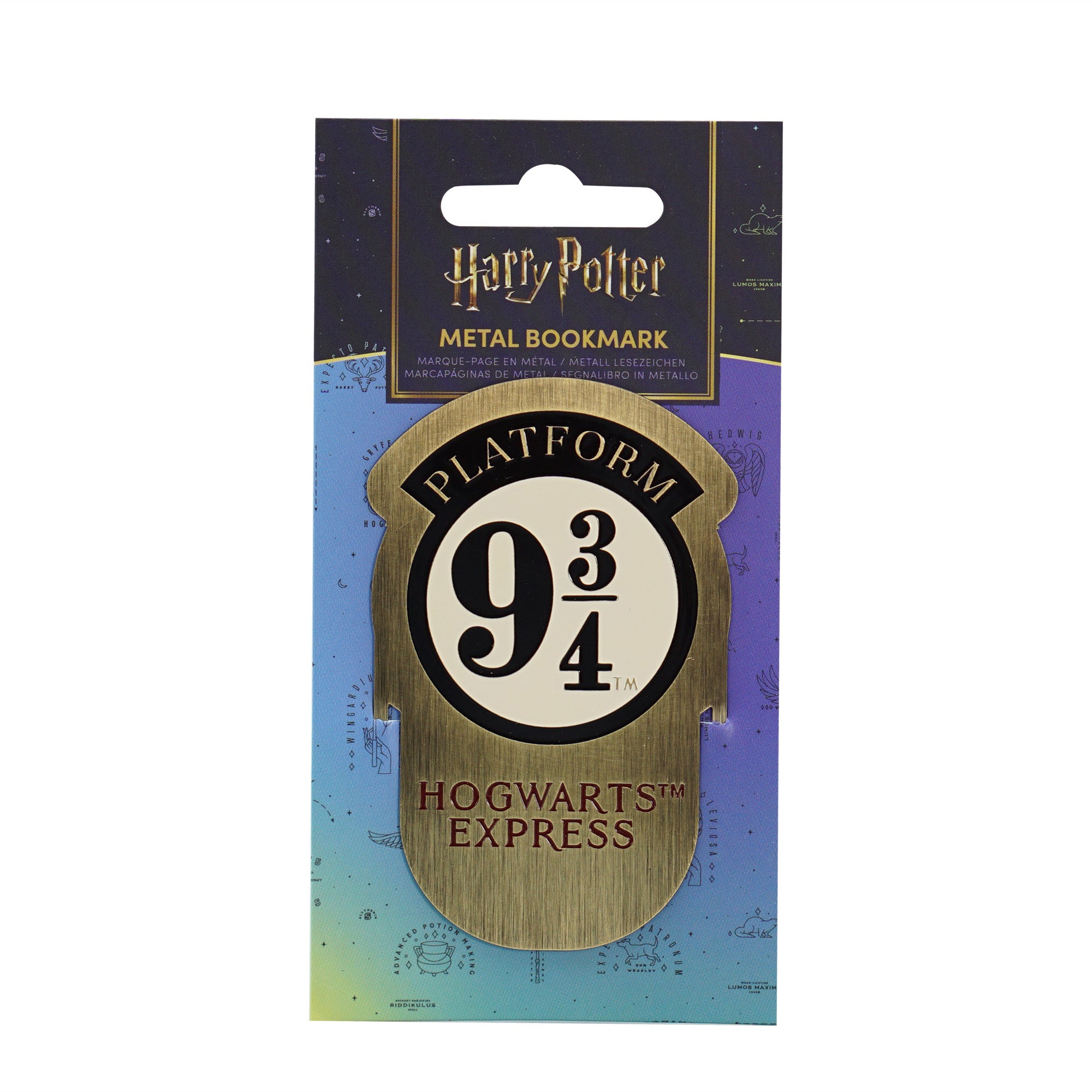 HMB Harry Potter Voie 9 3/4 marque-page métal doré