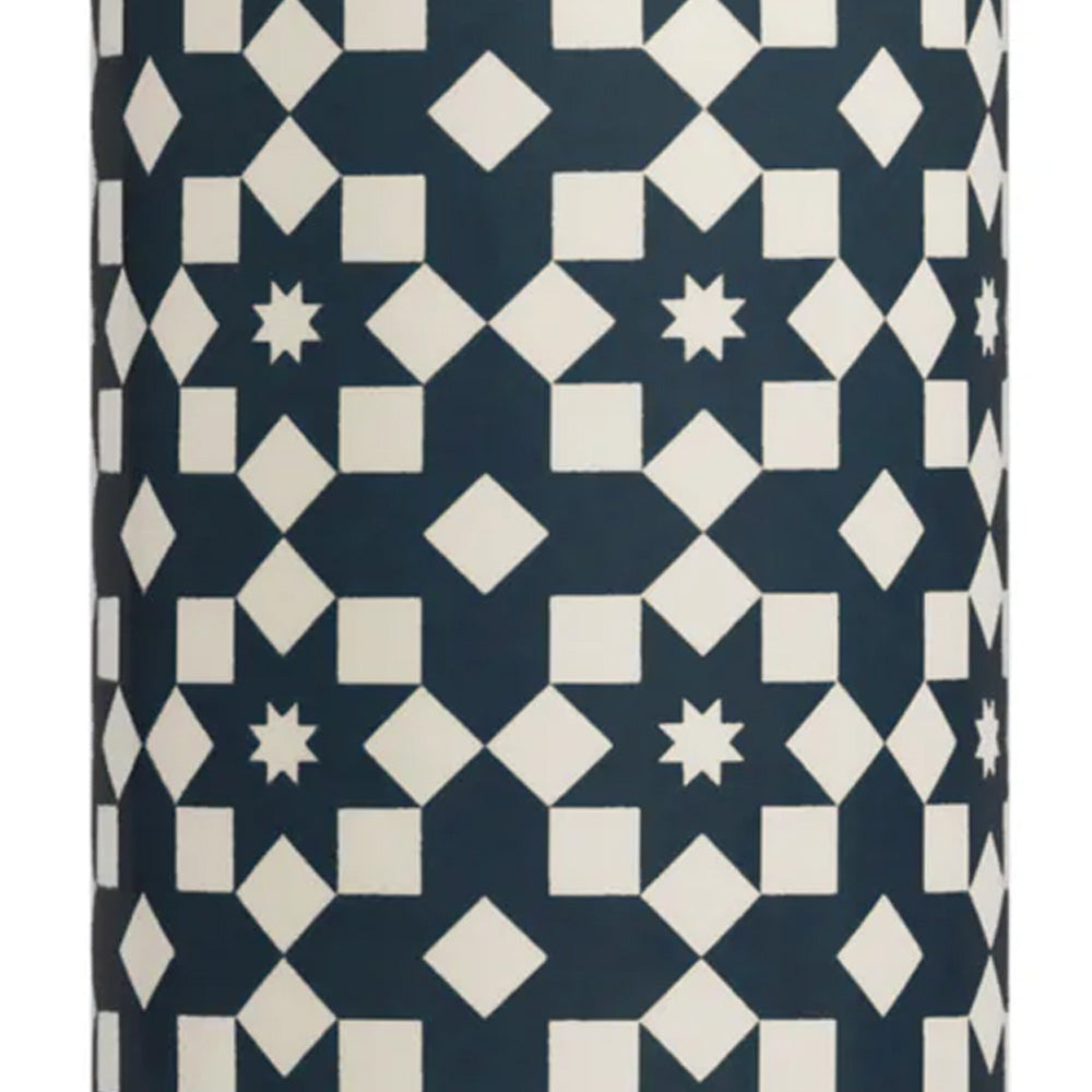 HMB Tiles vase céramique 20 cm bleu marine