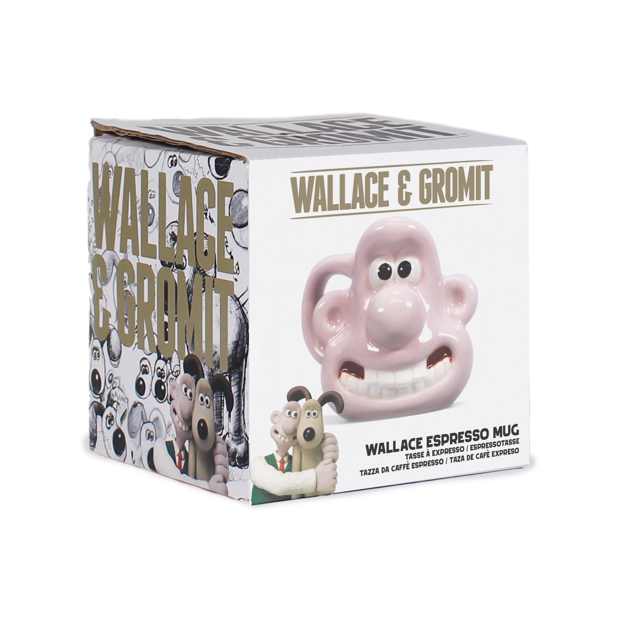 Wallace et Gromit Wallace mug espresso céramique coffret