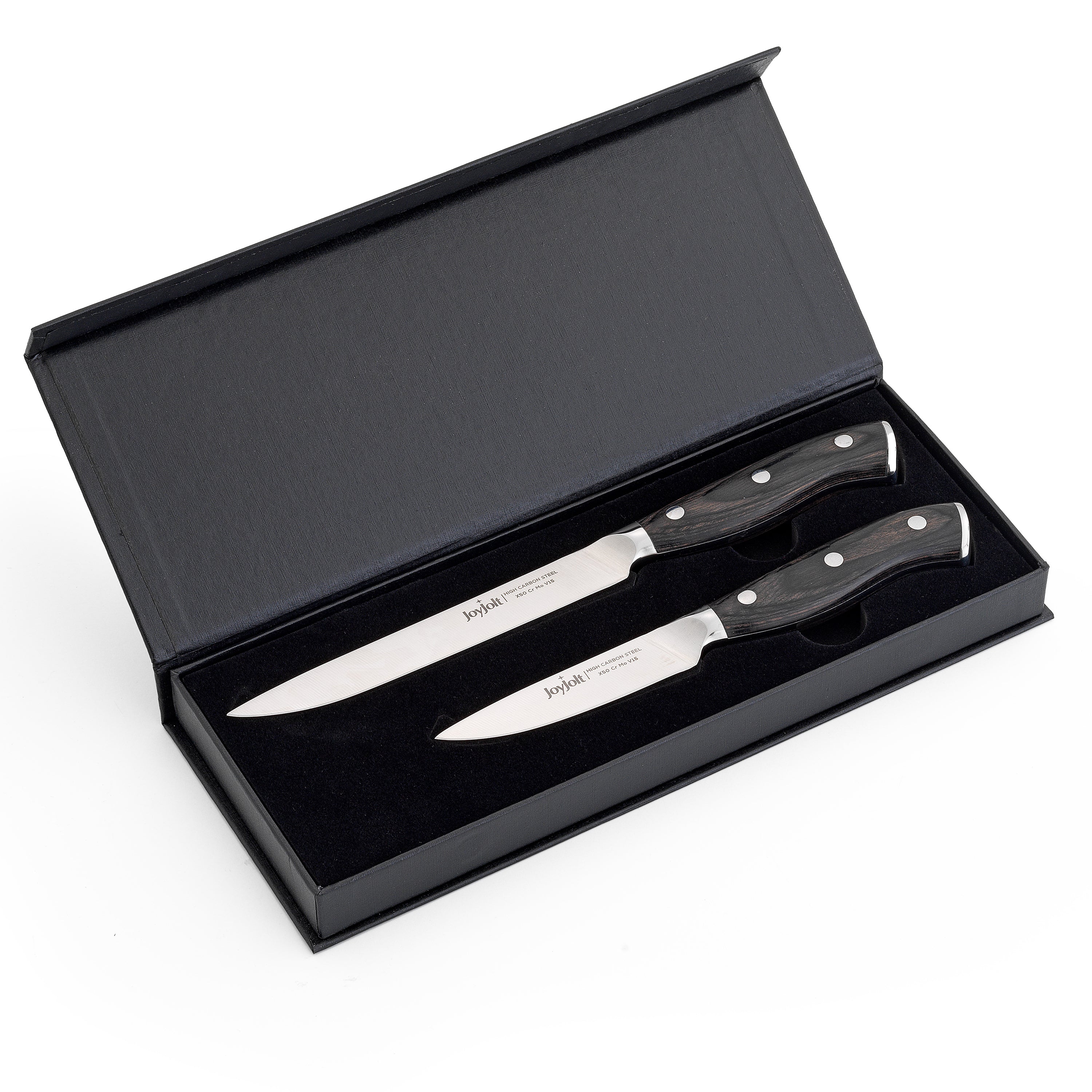 JoyJolt couteaux utility haute carbone lot de 2
