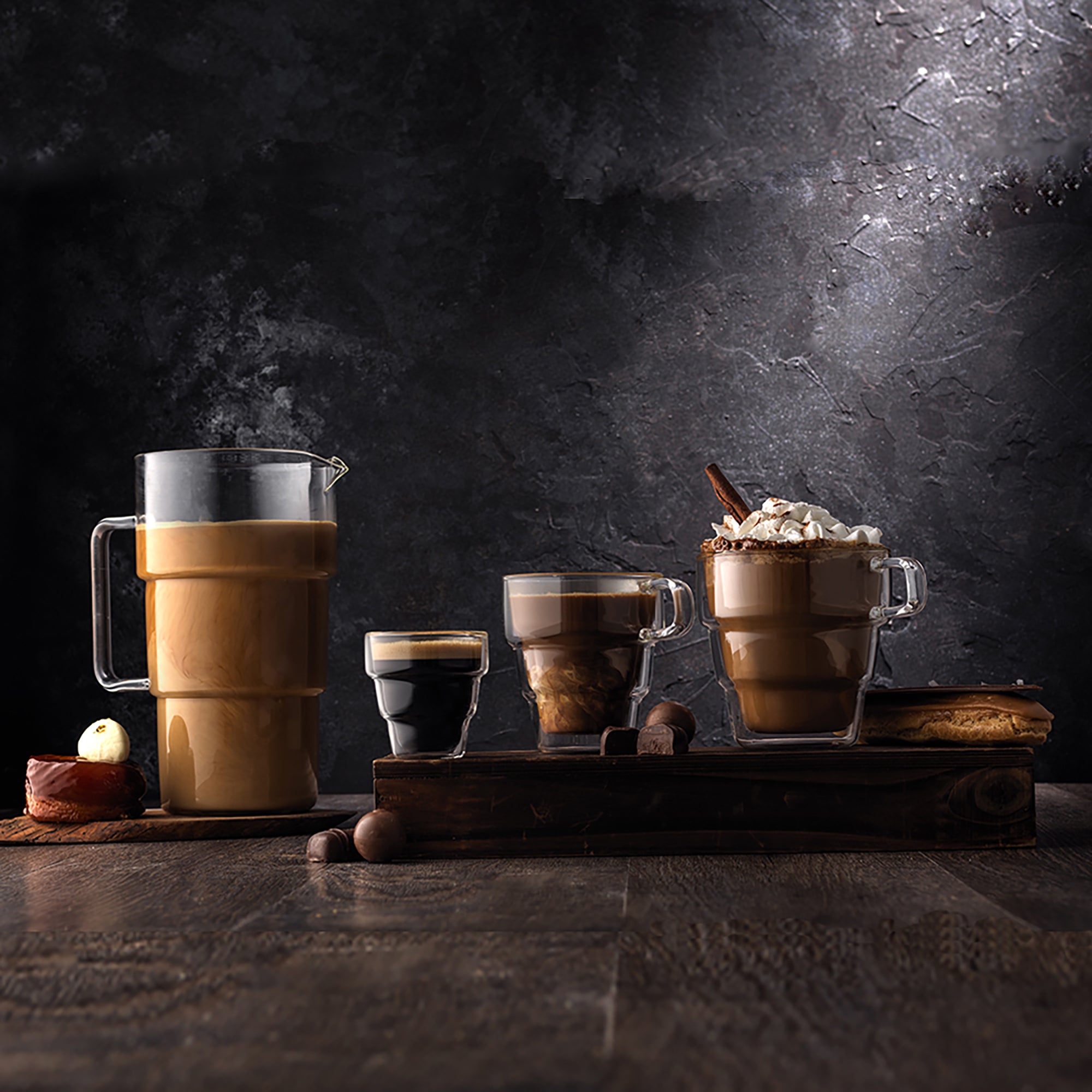 JoyJolt Pila Double Walled tasses à espresso lot de 2 11 cl