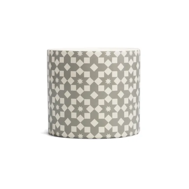 HMB Tiles Flower Grey pot céramique gris 11 cm