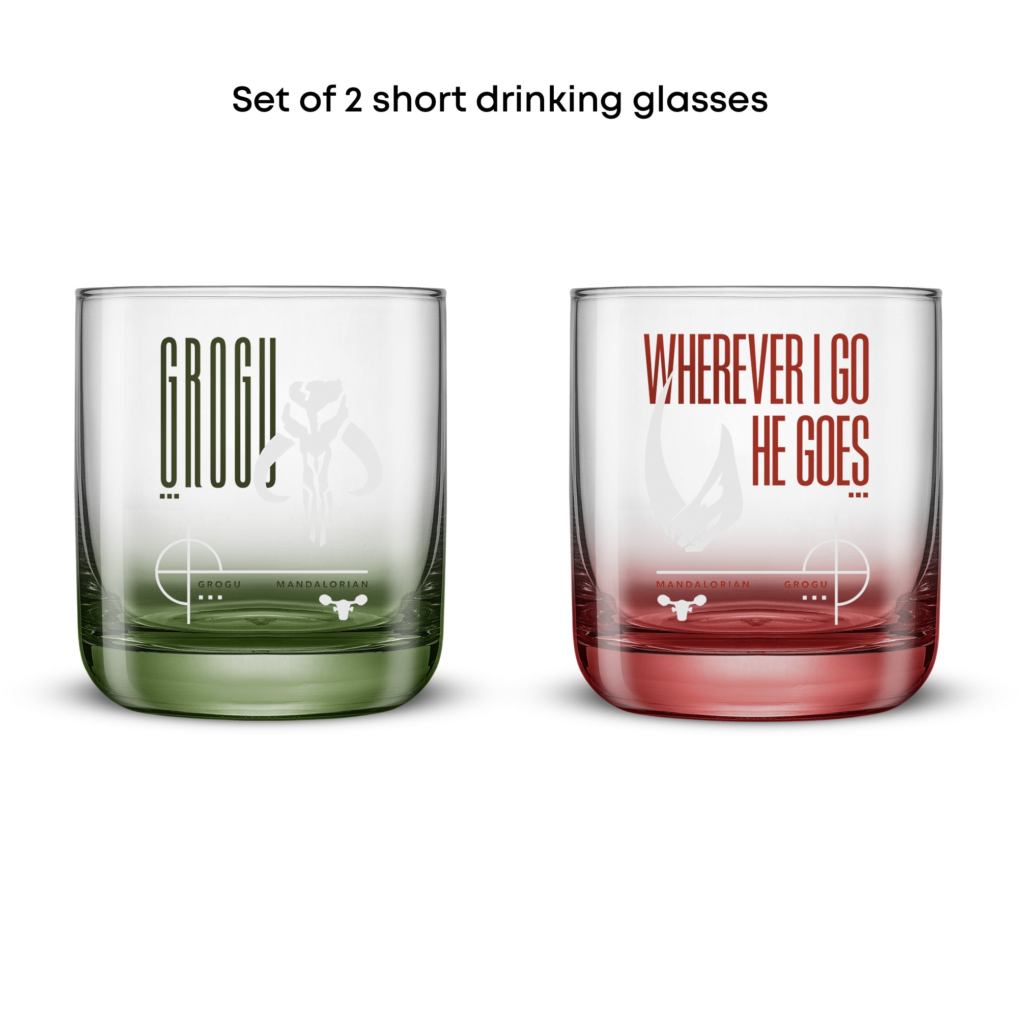 JoyJolt Grogu lot 2 verres à eau 29 cl Star Wars