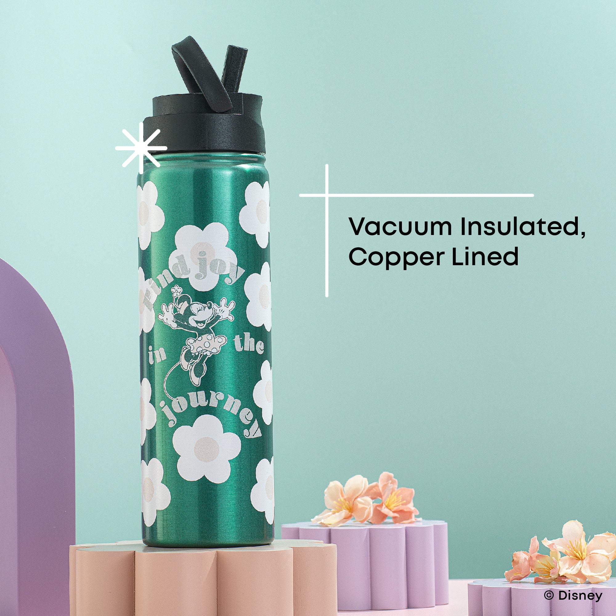 JoyJolt Disney Retro Vintage Minnie Mouse gourde inox 65 cl