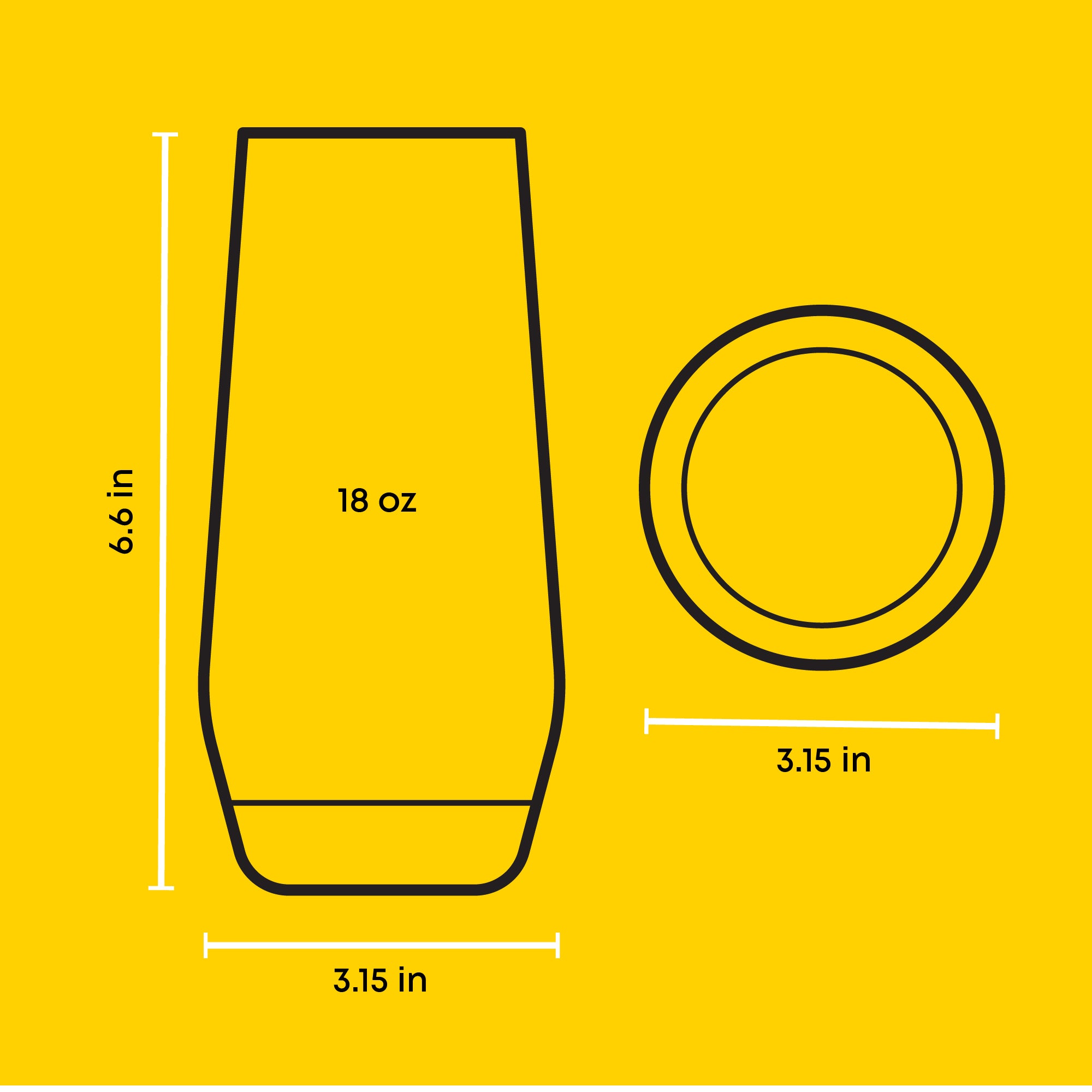 JoyJolt Gwen Highball verres long drink lot 4 53 cl bombés