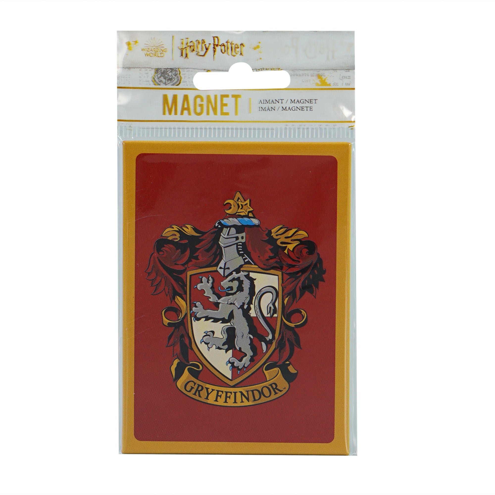 Harry Potter Gryffindor magnet métal blason rouge 9 cm