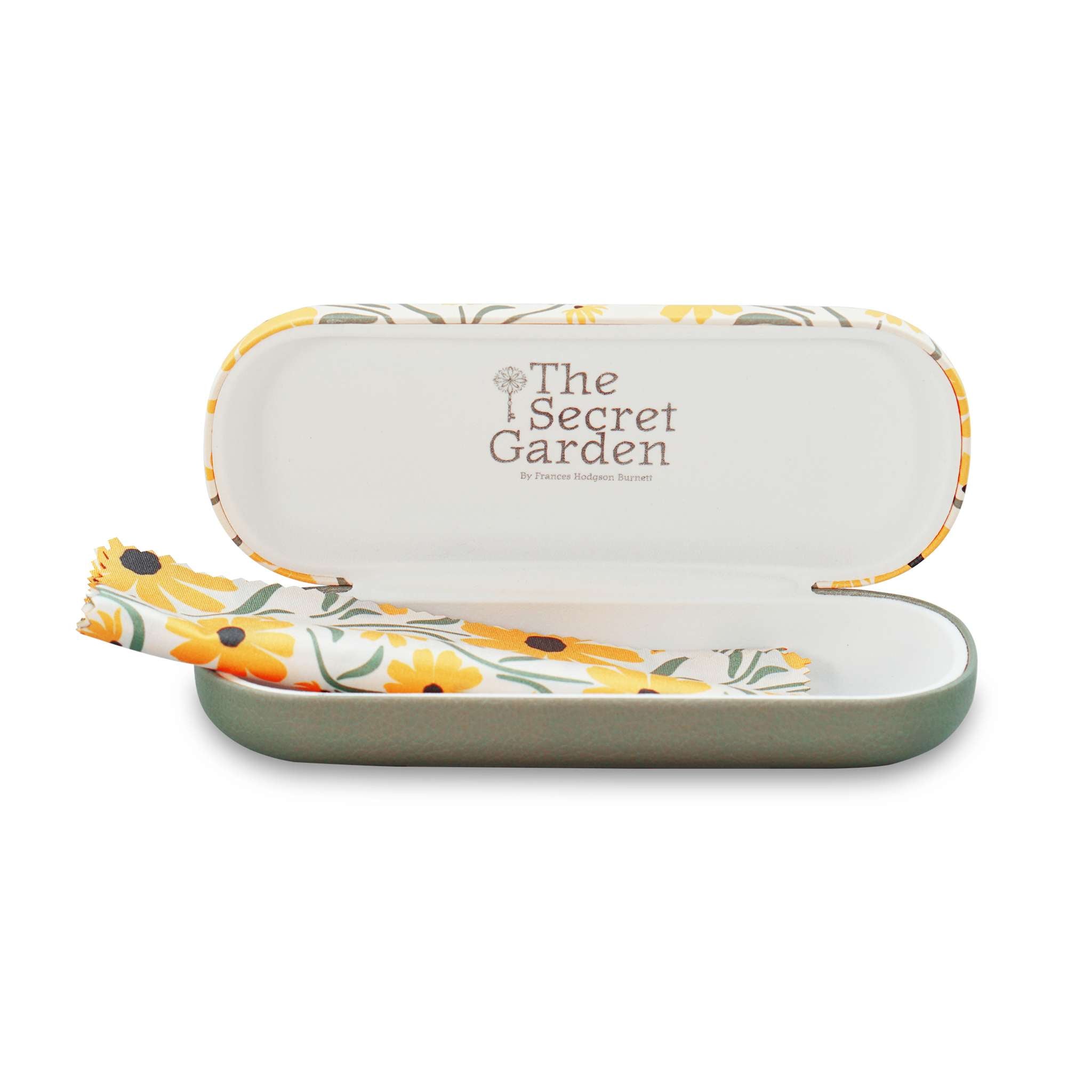 The Secret Garden étui lunettes rigide jaune