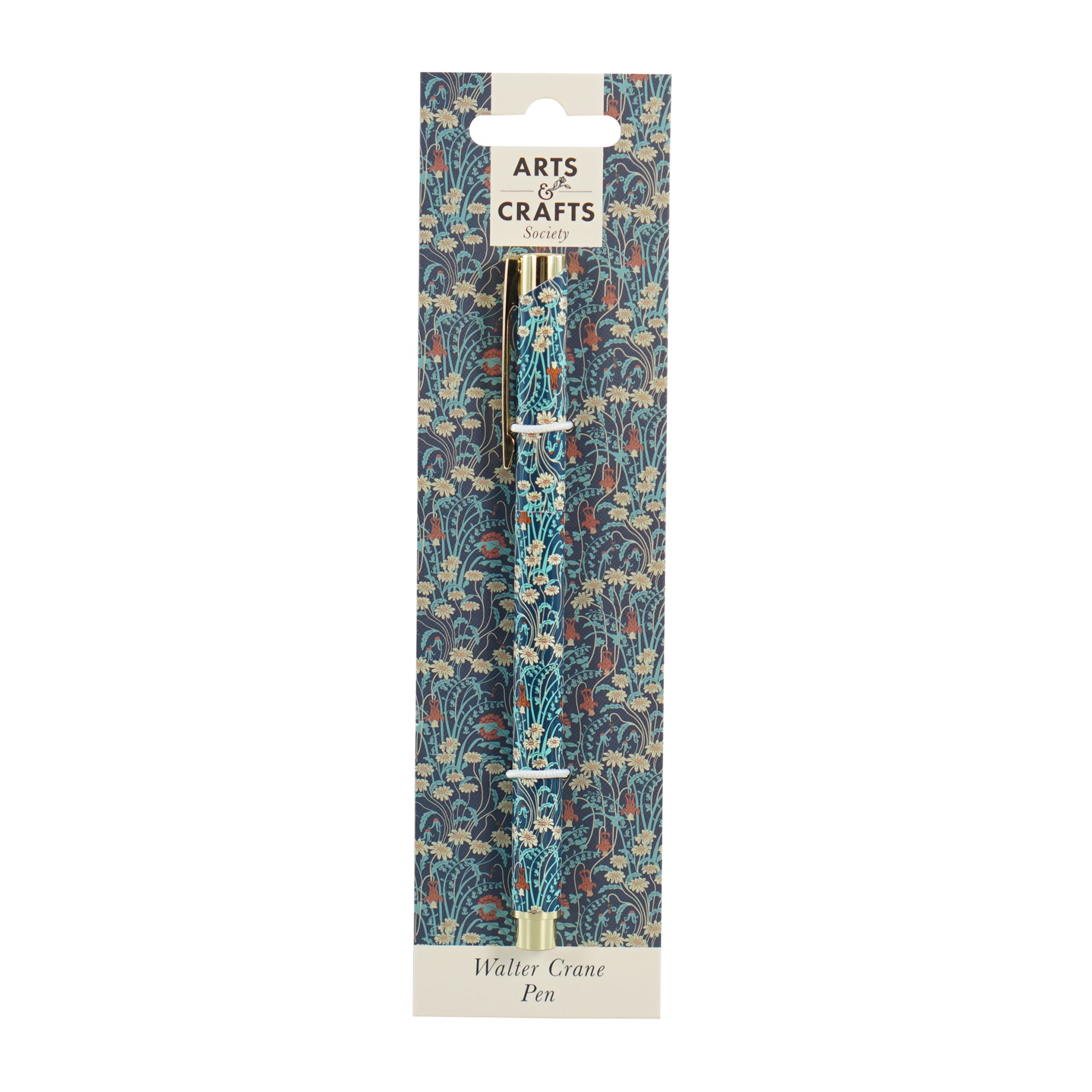 HMB Arts & Crafts Walter Crane stylo métal vert Meadow Flowers