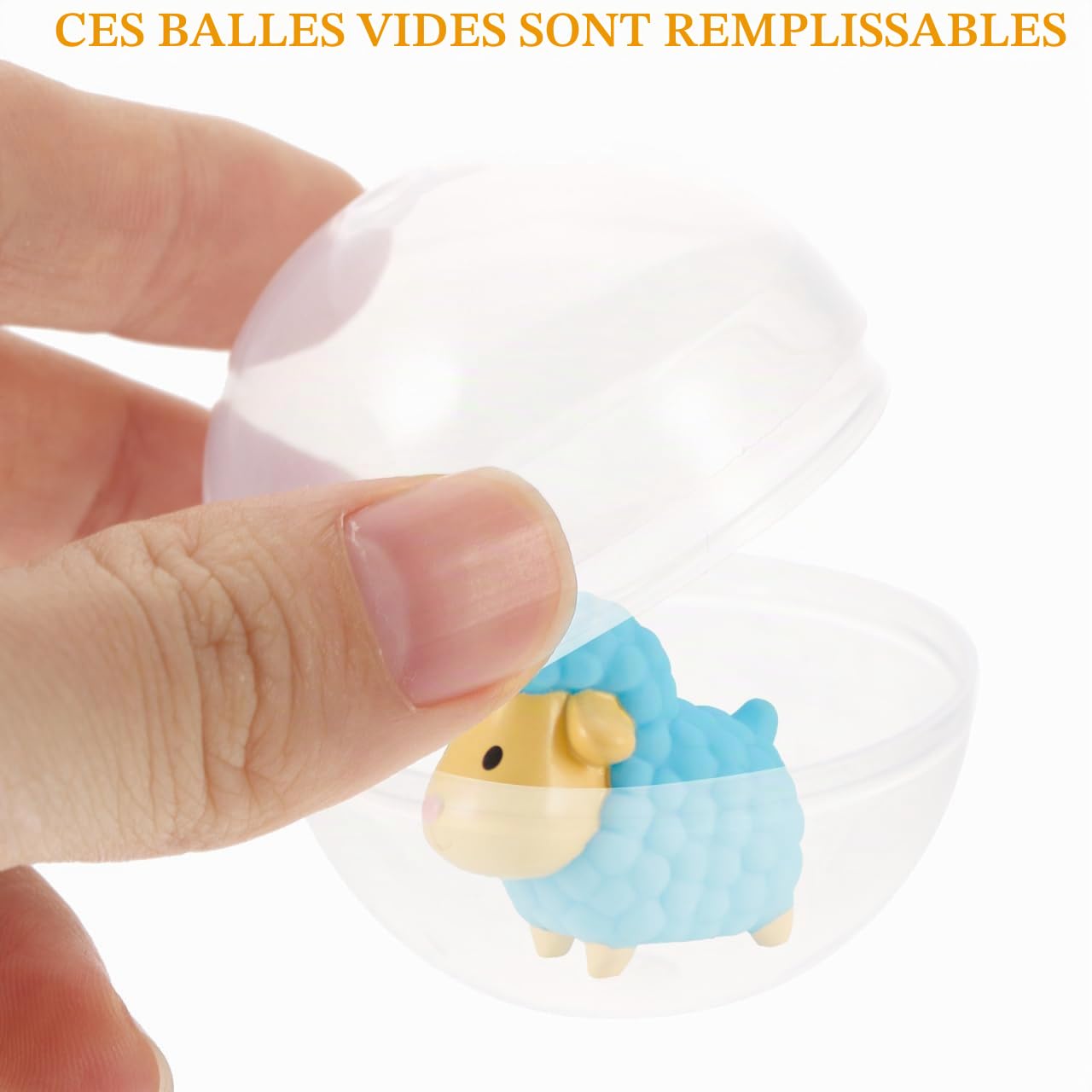 Alipis boules tombola transparentes 45mm lot 50