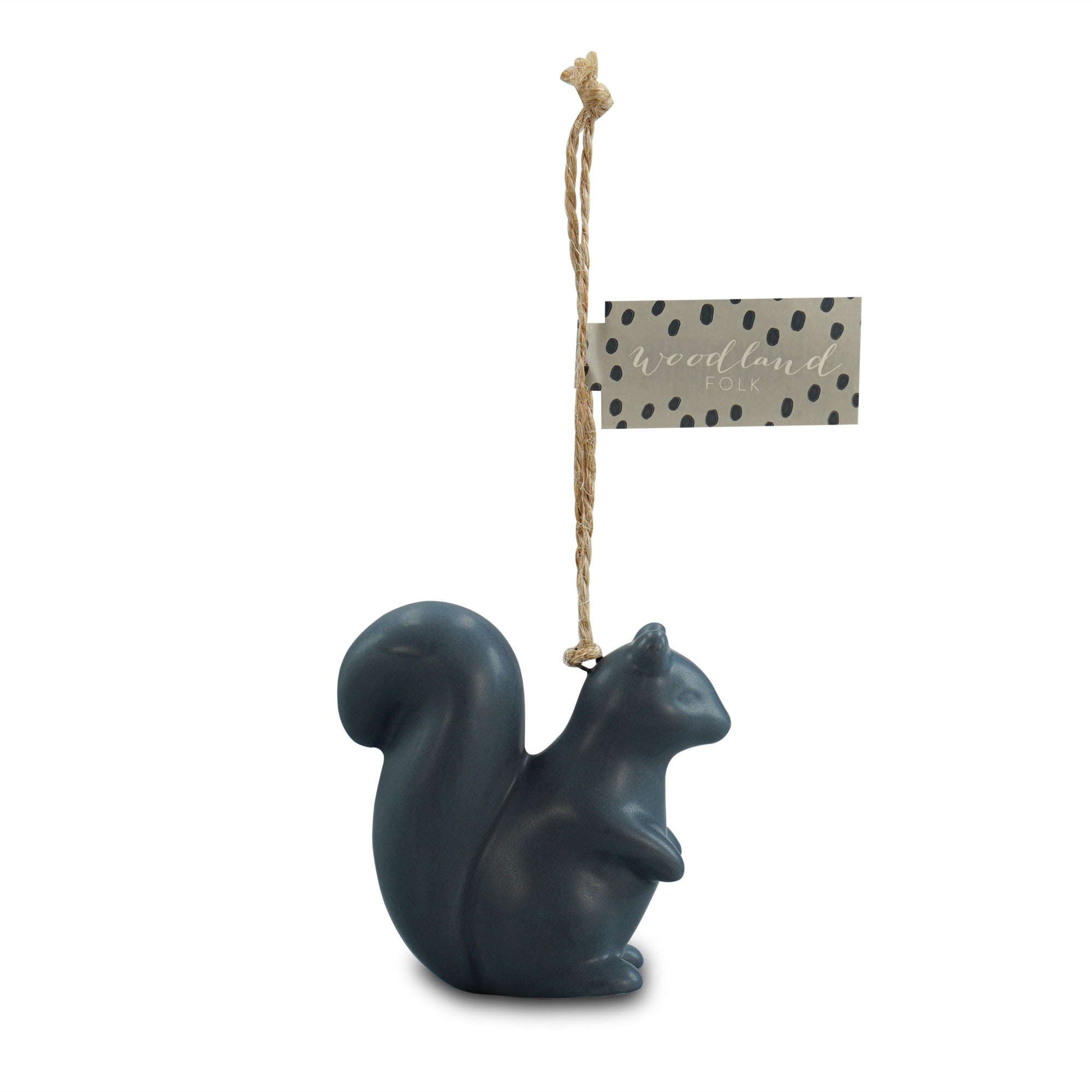 Woodland Folk suspension écureuil bleu marine dolomite