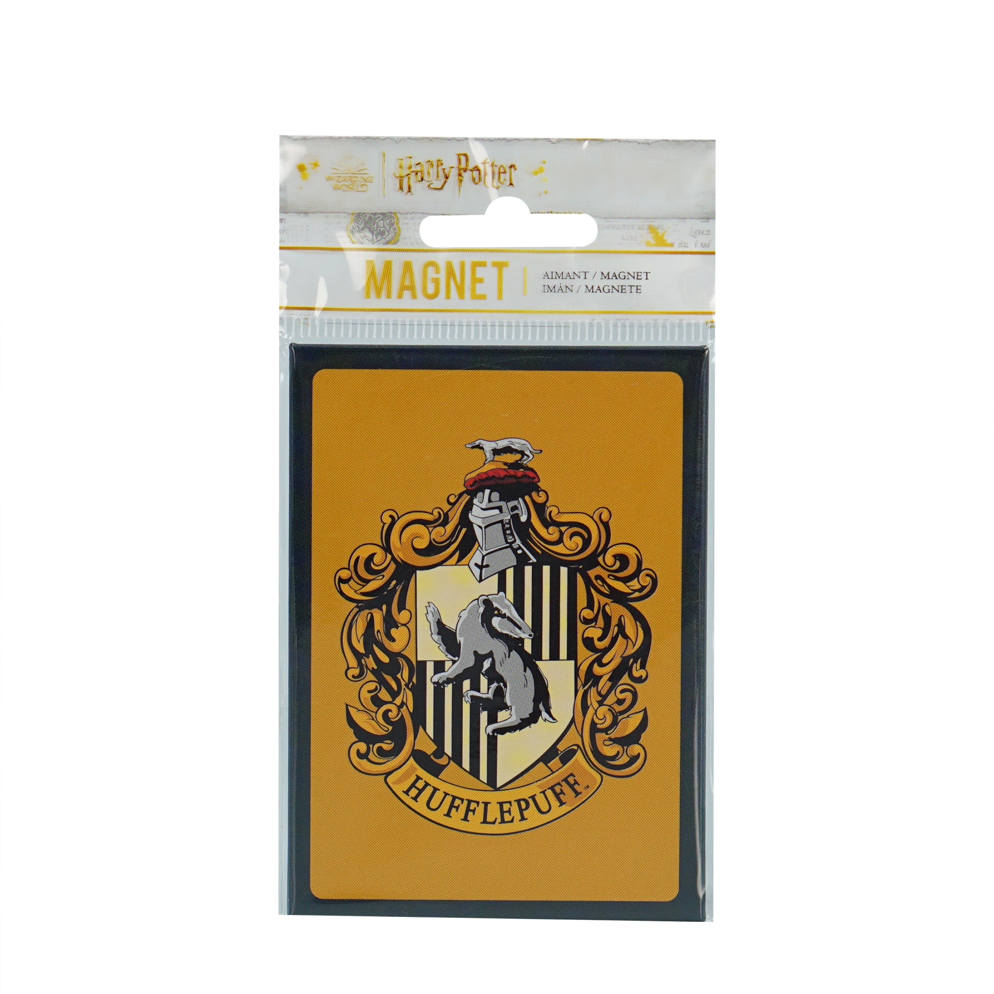 HMB Harry Potter Hufflepuff magnet jaune 9 cm