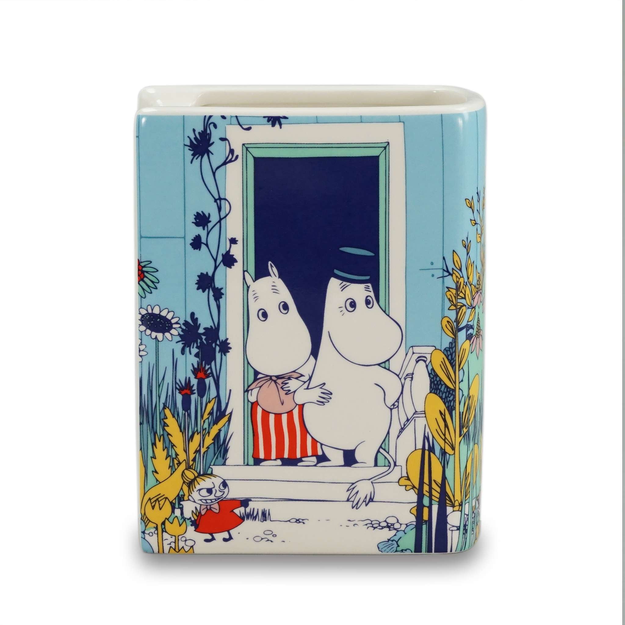 Moomin Riviera vase livre céramique 14 cm bleu