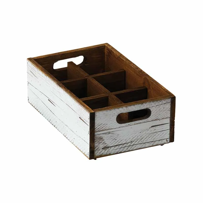 Artis Stackable Wooden Box boîte bois 27 cm blanche