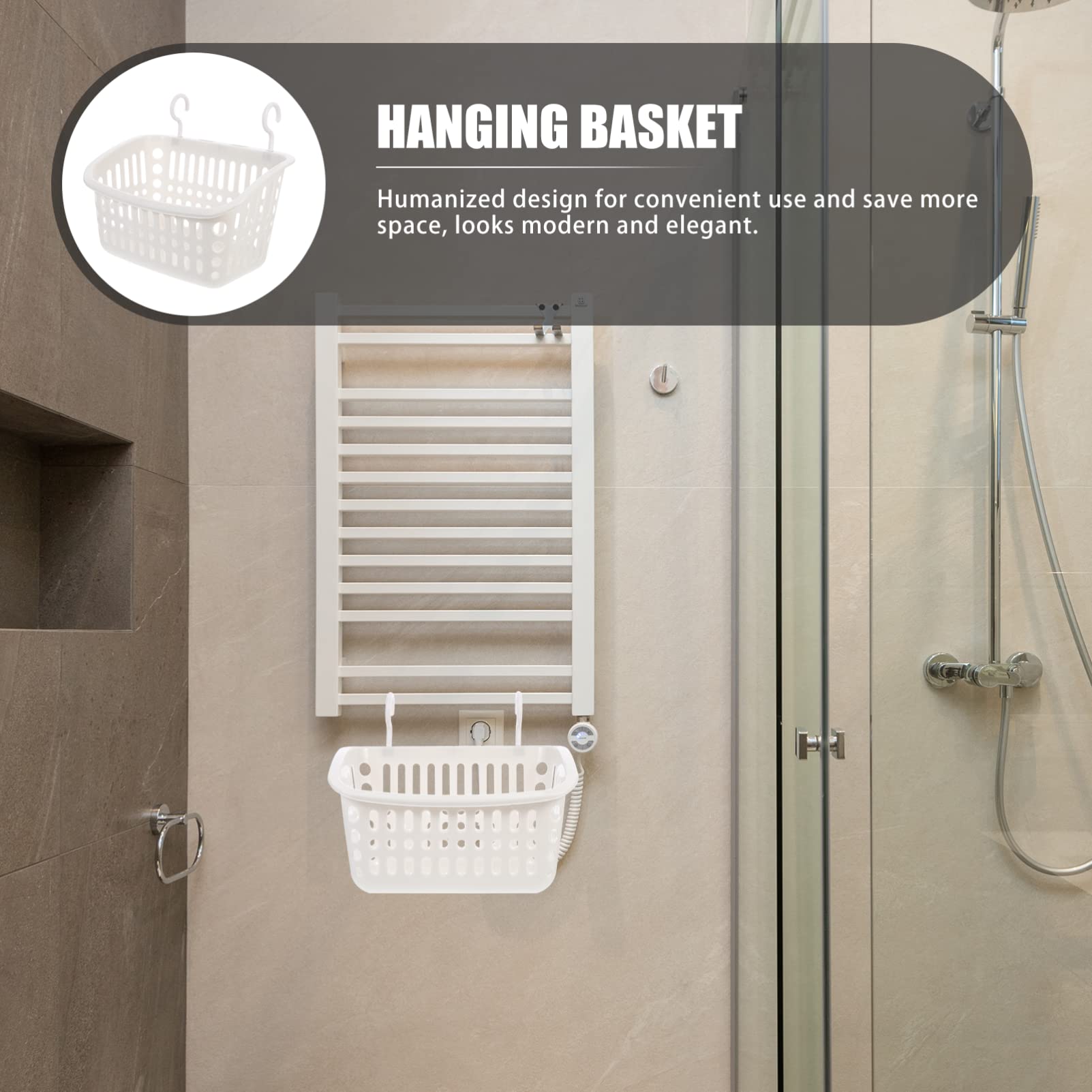 Alipis panier suspendu salle de bain plastique lot de 3