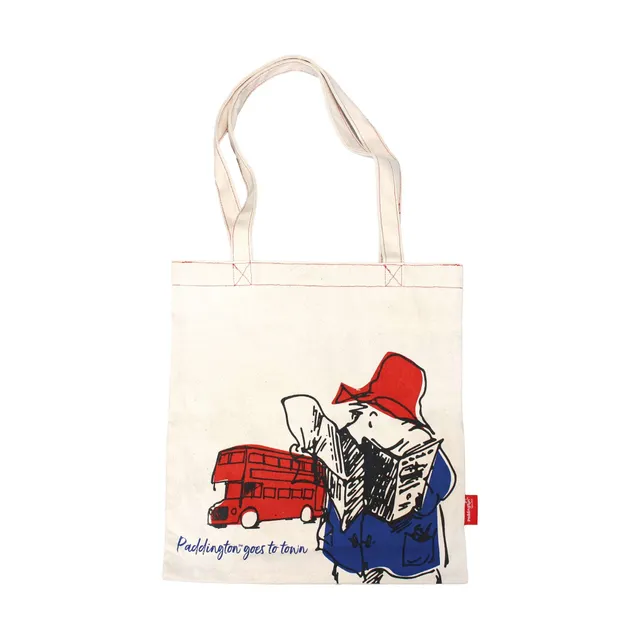 HMB Paddington Bear shopper coton recyclé blanc 48 cm