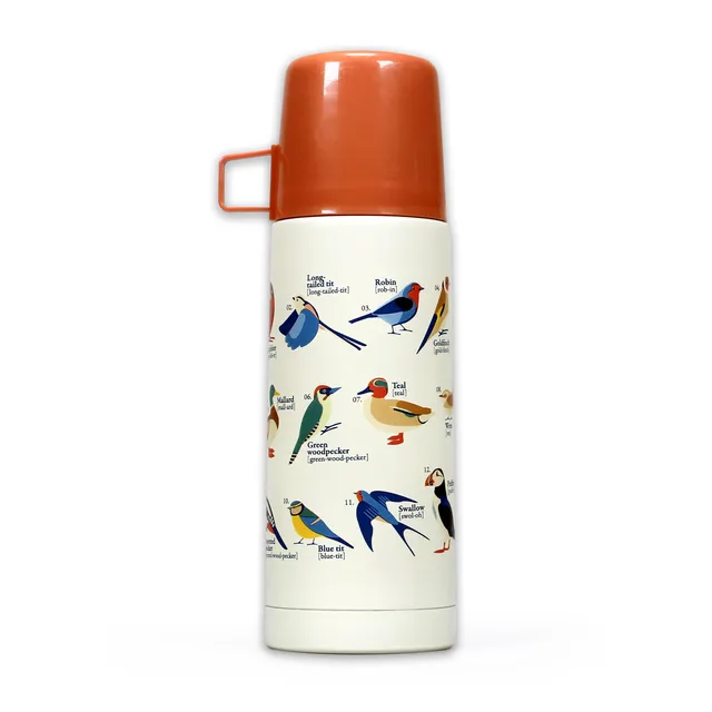 RSPB Garden Birds gourde isotherme 35 cl oiseaux inox