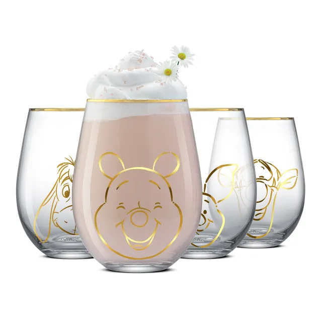 JoyJolt Winnie verres sans pied 19 oz lot de 4 doré