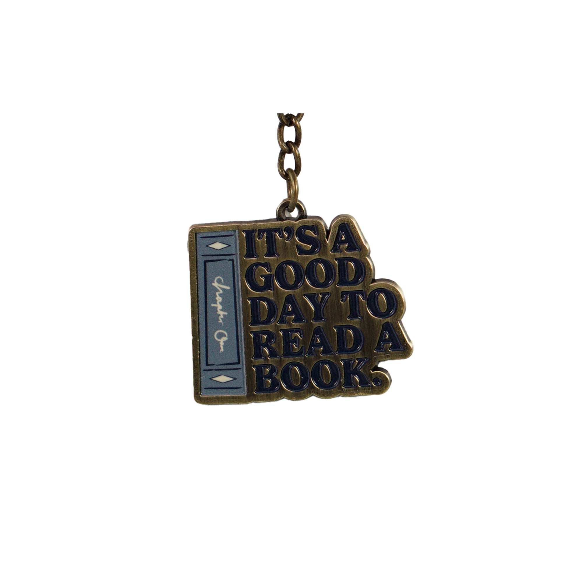 Pulteney Press porte-clés métal Good Day noir
