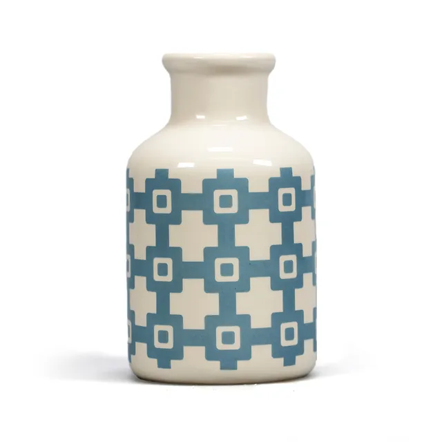 HMB Tiles VALUL02 vase céramique bleu 14 cm