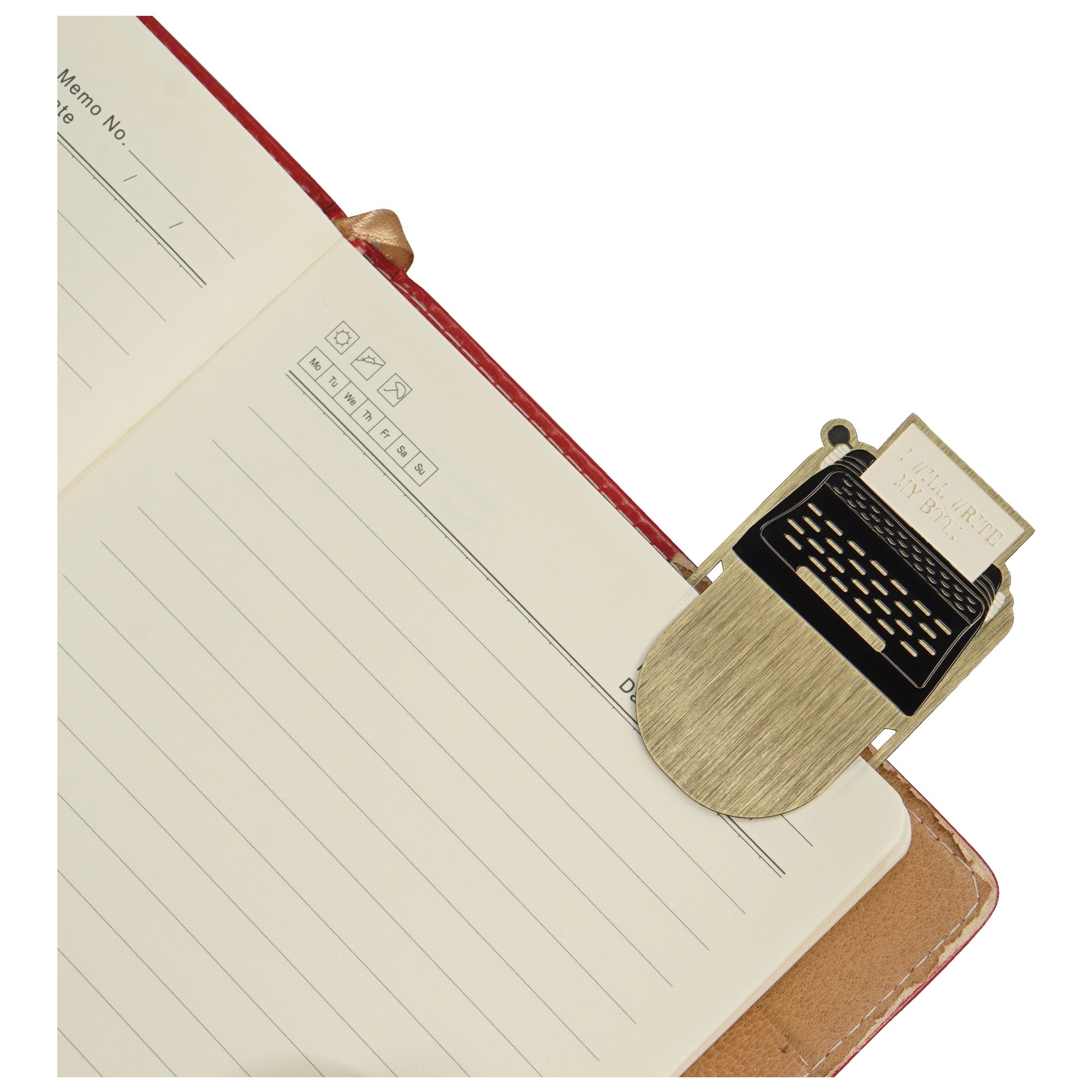 Pulteney Press I Will Write marque-page métal bronze