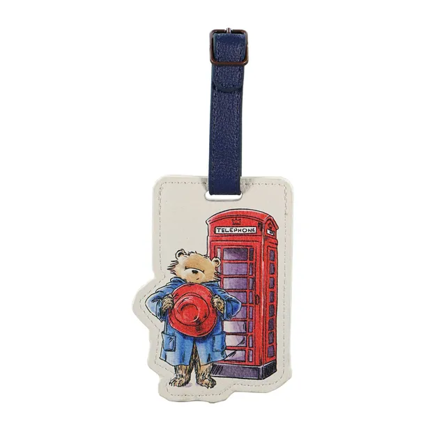 Paddington London étiquette bagage rouge 17 cm