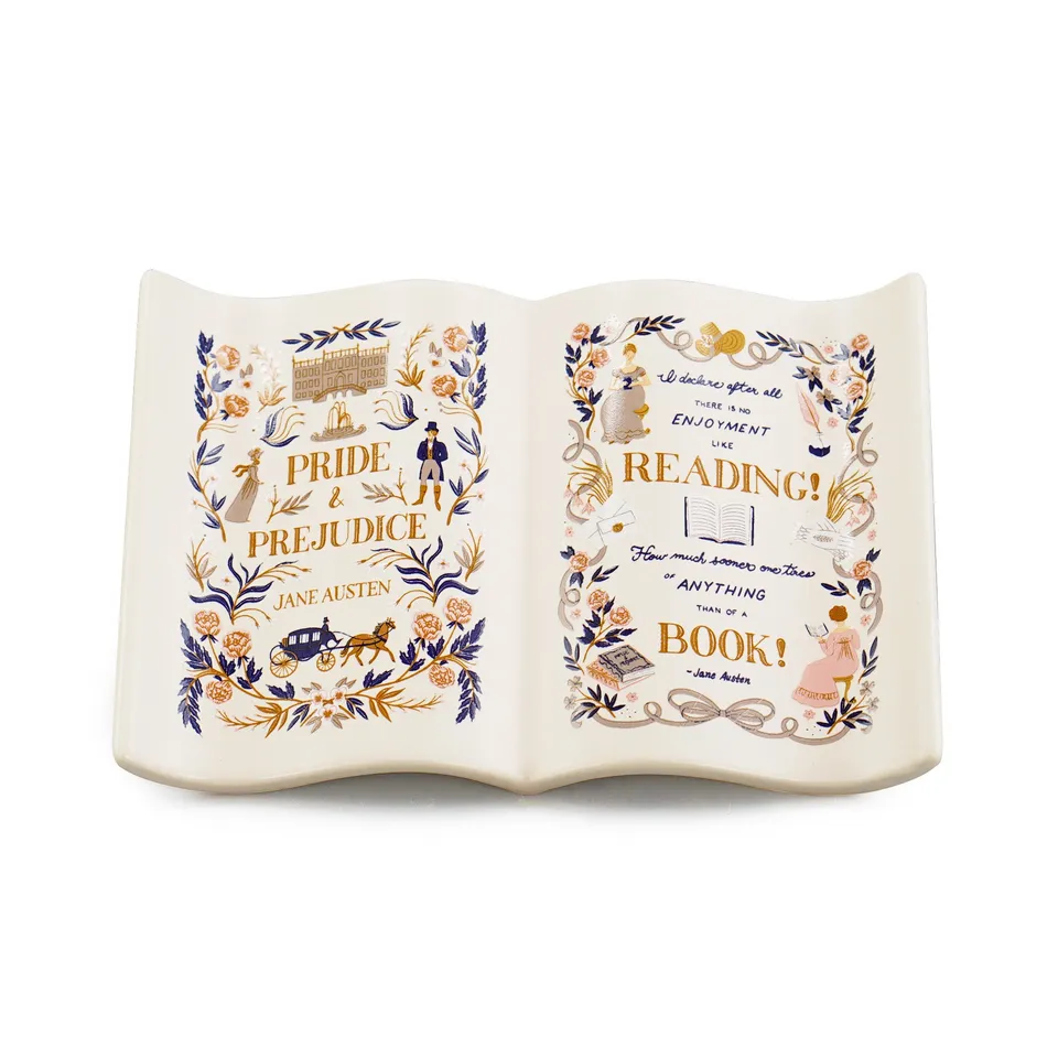 Pulteney Press Pride & Prejudice vide-poche livre crème