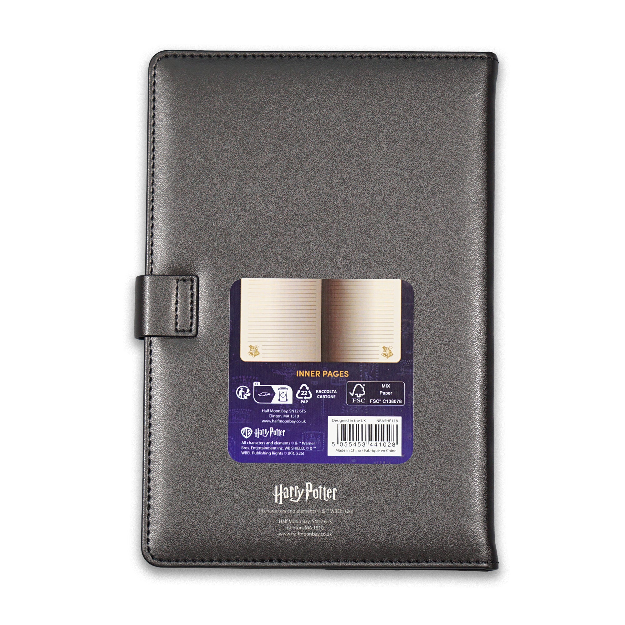 Harry Potter Hogwarts carnet A5 couverture PU noir