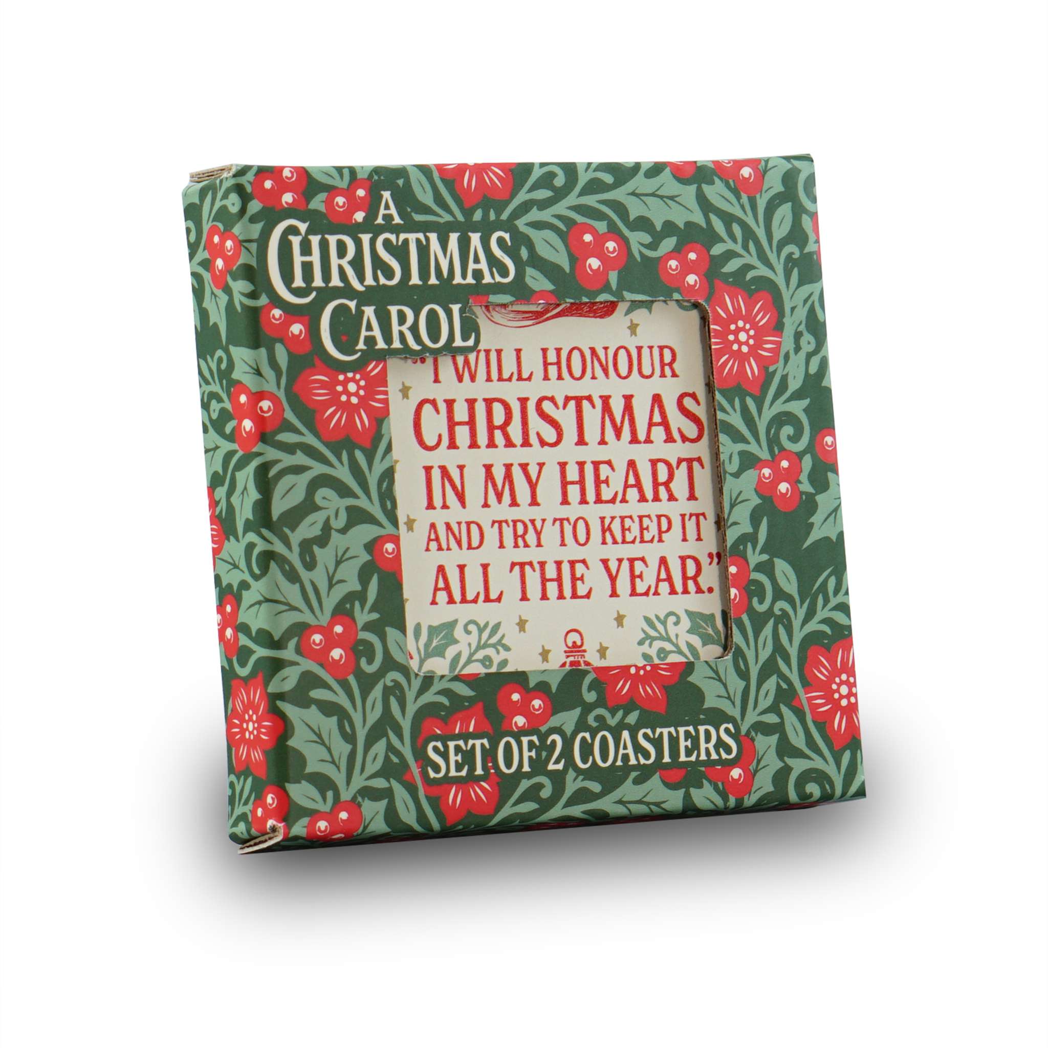 HMB A Christmas Carol sous-verres céramique lot de 2 carré