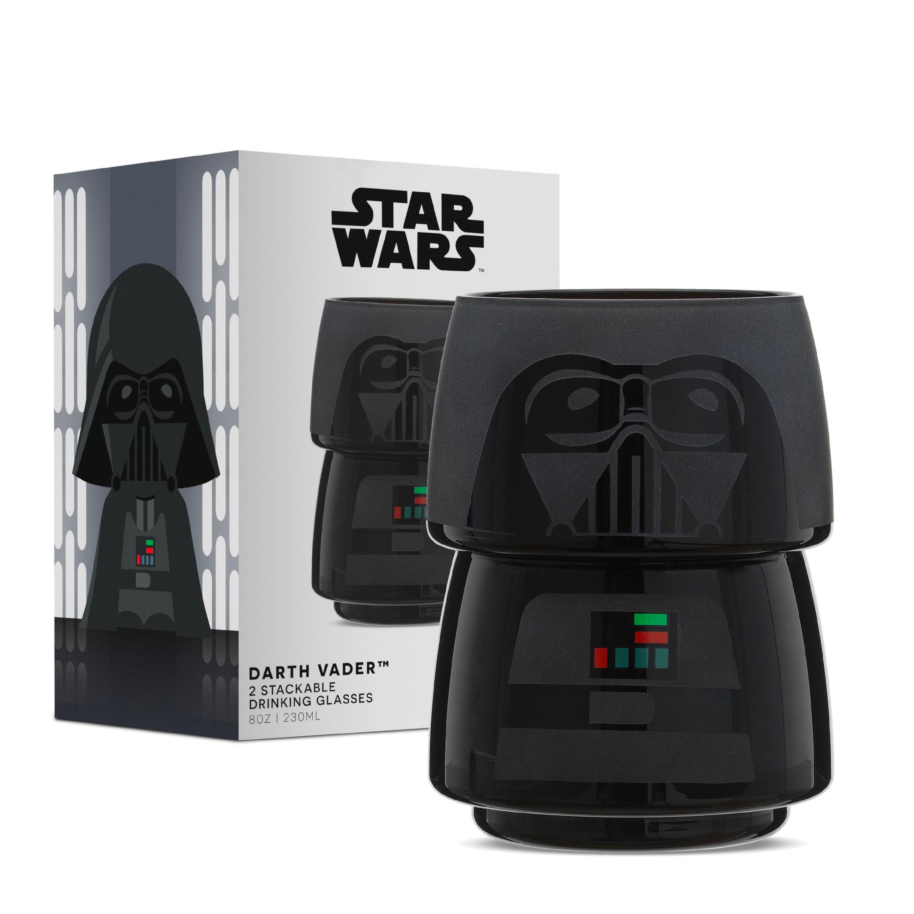 JoyJolt Star Wars Darth Vader verres lot de 2 30 cl