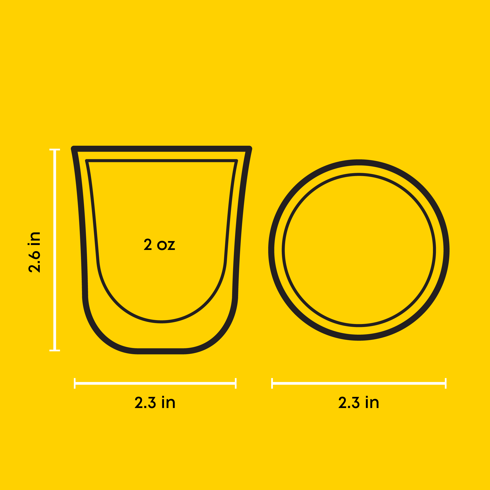 JoyJolt Javaah tasses espresso verre double paroi 2x6 cl