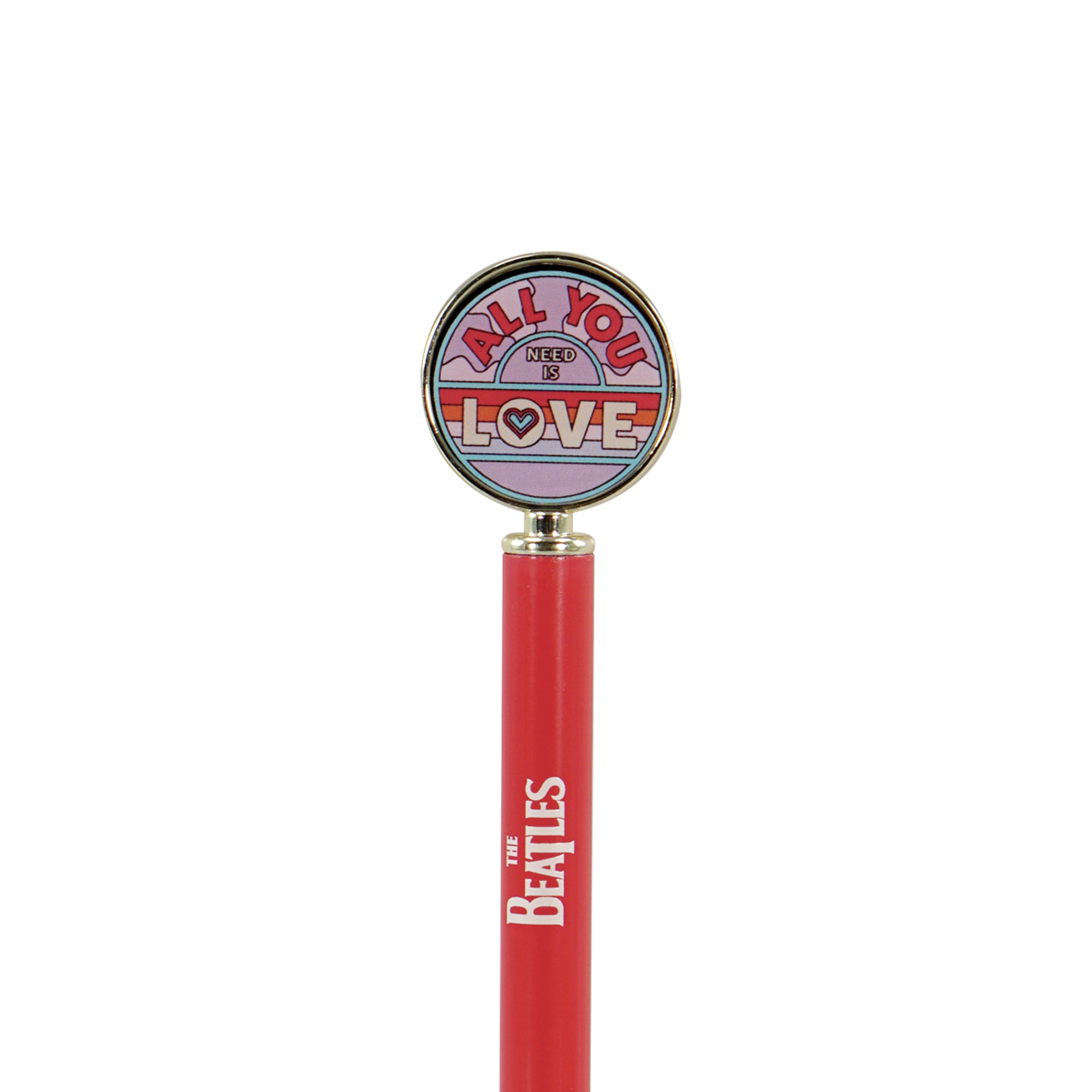 The Beatles All You Need Is Love stylo métal rouge