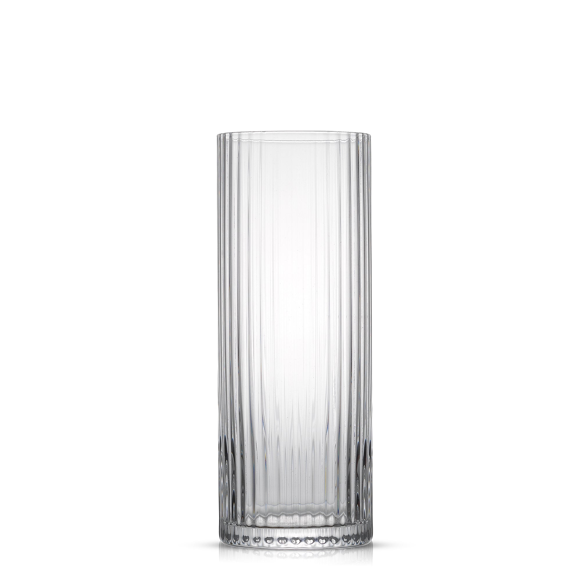 JoyJolt Elle Fluted Cylinder verres highball lot 2 47 cl