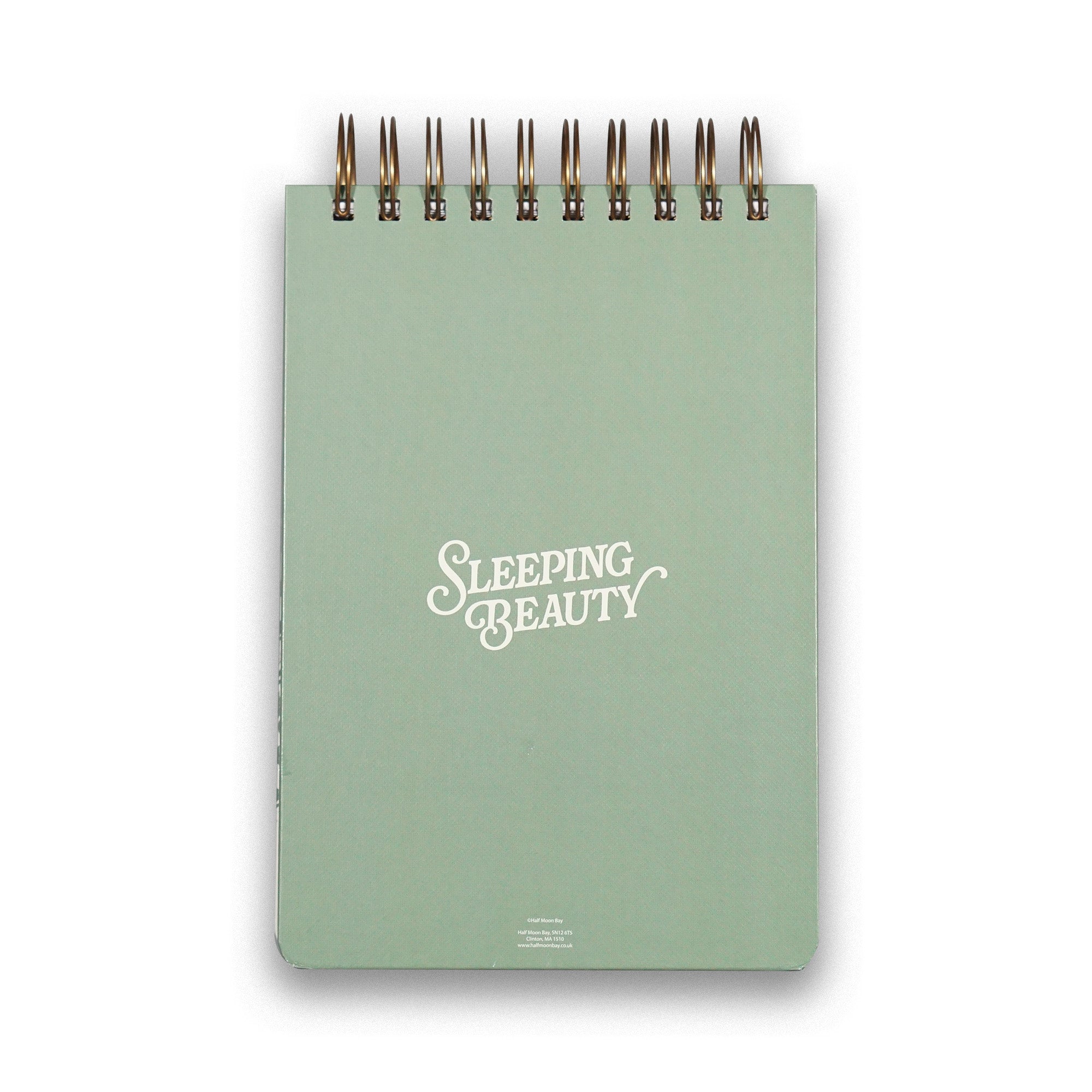 HMB Sleeping Beauty carnet spirale A5 vert ligné