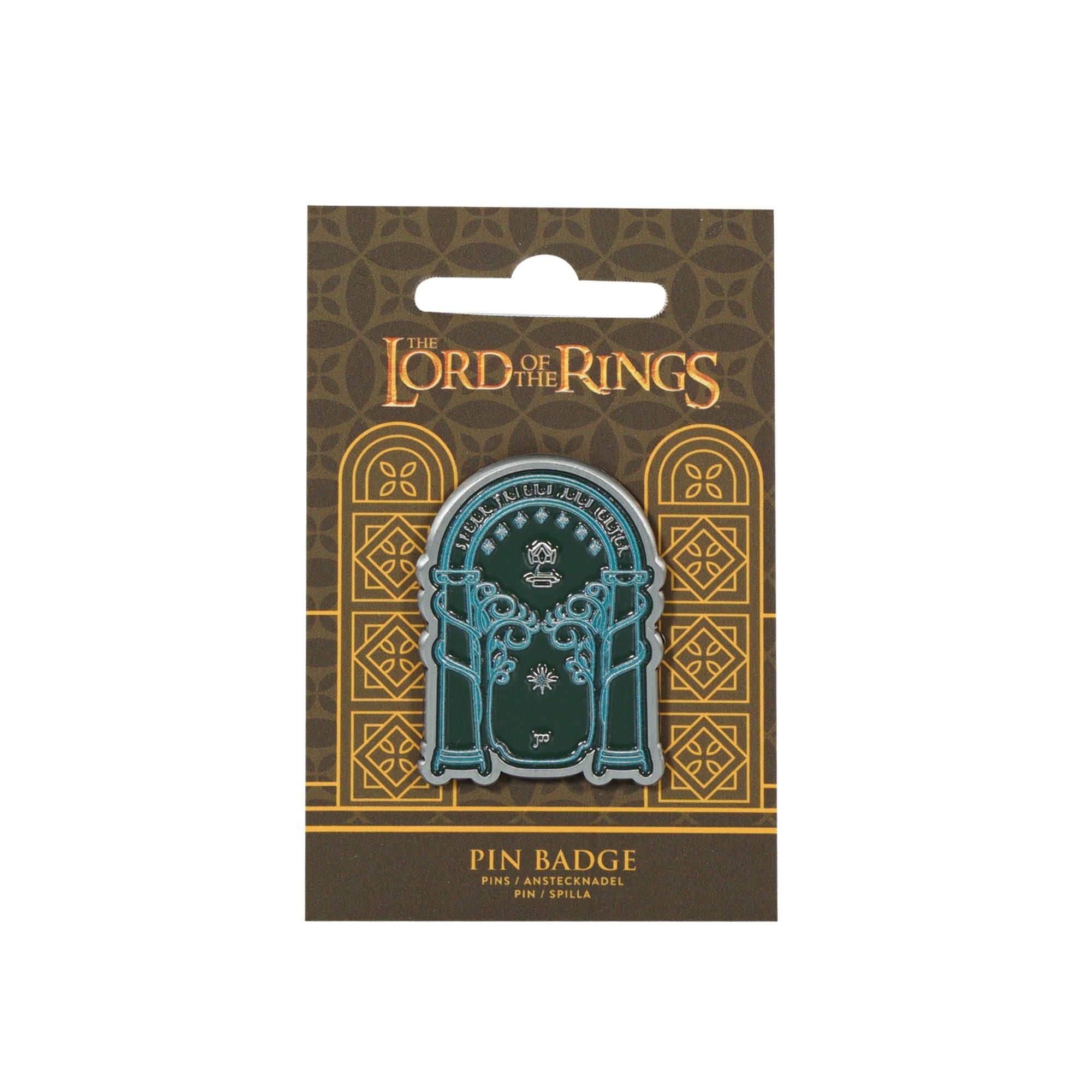 HMB Lord of the Rings Doors of Durin pin's émail bleu 4 cm