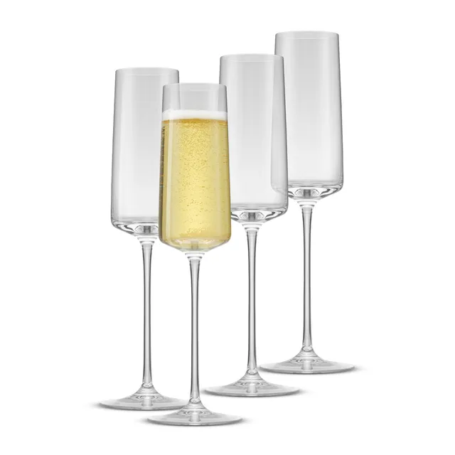 JoyJolt Sidney flutes à champagne 7 oz lot de 4 transparent cristal