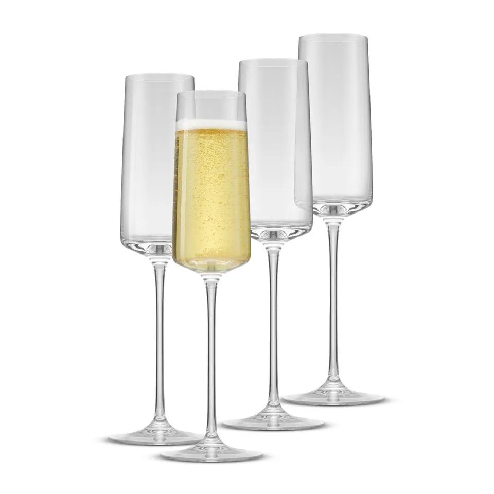 JoyJolt Sidney flutes à champagne 7 oz lot de 4 transparent cristal
