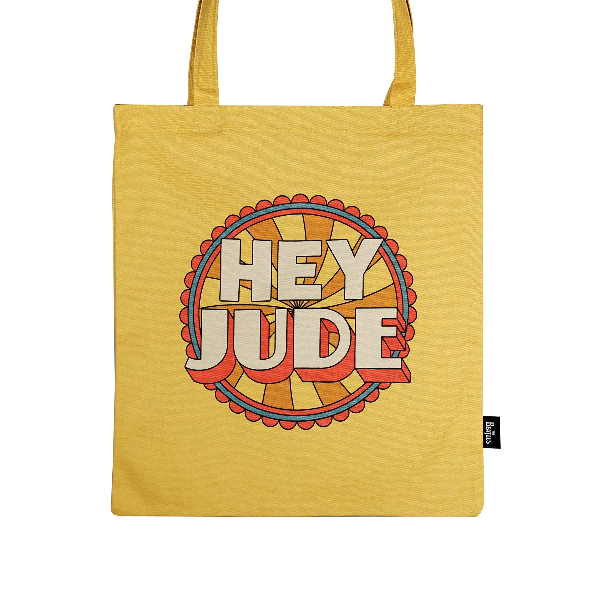 HMB The Beatles Hey Jude tote bag coton recyclé jaune