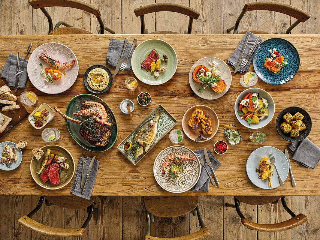 Artis Pine Almond assiette coupe 17 cm grès
