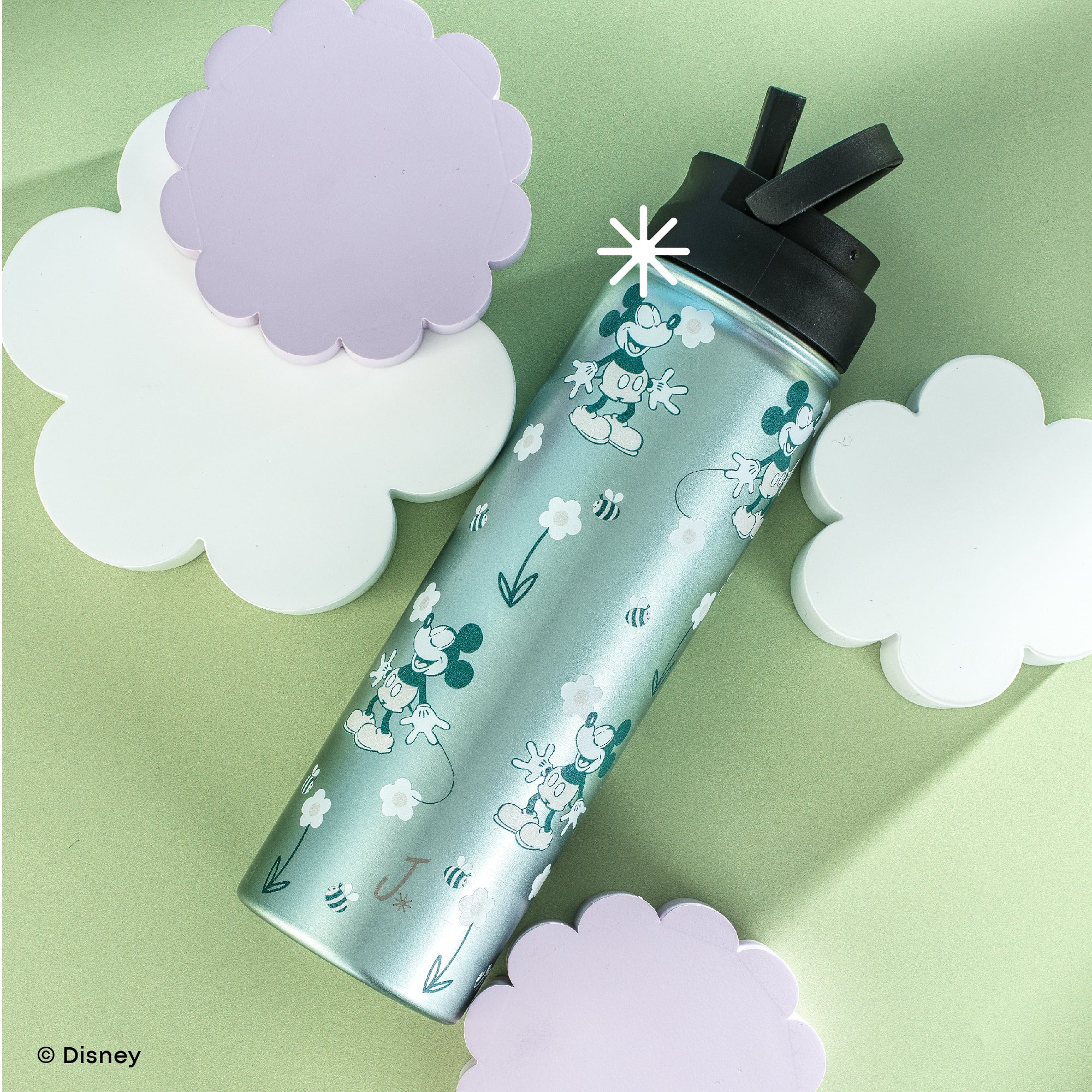 JoyJolt Mickey gourde inox 22 oz rétro avec paille